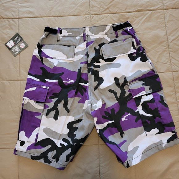 ROTHCO MEN'S BDU ARMY ULTRAVIOLET CAMO (SHORT PURPLE / WHITE / GREY / BLACK) - Picture 7 of 10
